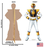 White Power Ranger Life-size Cardboard Cutout #5095 Gallery Image