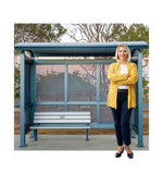 Bus Stop Shelter Backdrop Life-size Cardboard Cutout #5192 Gallery Image