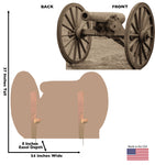 Civil War Cannon Life-size Cardboard Cutout #5196