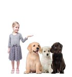 Puppy Group Life-size Cardboard Cutout #5221