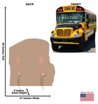 School Bus Life-size Cardboard Cutout #5250