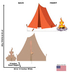 Tent and Campfire Life-size Cardboard Cutout #5263