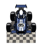 Blue Race Car Place your face Life-size Cardboard Cutout #5310 Gallery Image