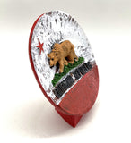 California state flag 4" plate free standing Gallery Image