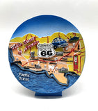 Historic Route 66 - 4" plate  free standing Gallery Image