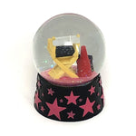 Hollywood clapboard with pink stars Snow Globe