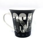 Los Angeles black & white Latte Mug