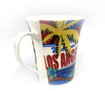 Los Angeles Colorful Latte Mug with icons
