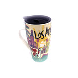 Color porcelain travel mug Gallery Image