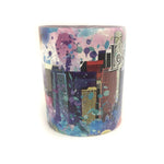 Color Los Angeles graffiti with Downtown buildings Coffee Mug