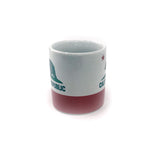 Small white and Red California Republic espresso Mug Gallery Image