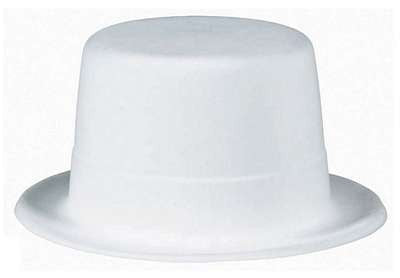 White Felt Top Hat