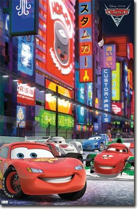 Cars 2 Racing In Tokyo Poster