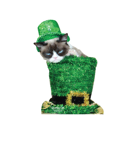 Grumpy Cat St. Patrick's Day Cardboard Cutout *3049