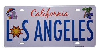 Los Angeles 'Beach Fun' License Plates