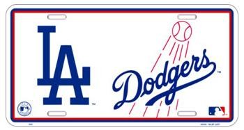 LA Dodgers License Plate
