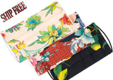Re-usable Washable Designer Fabric Women's Face Covering Mask, Designer Floral Patterns, 3 Pack Gallery Image