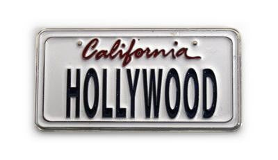Hollywood License Plate Plate Style Magnet