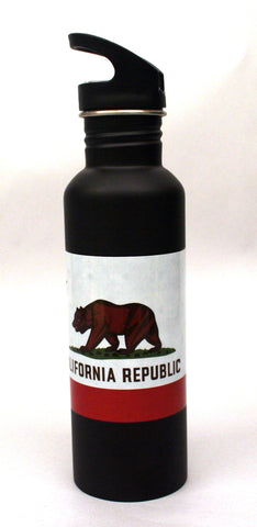 California State Flag Stainless Steel Water Bottle
