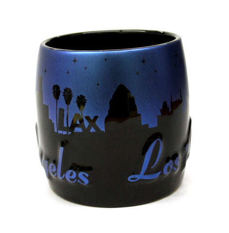 Embossed Los Angeles ceramic shotglass