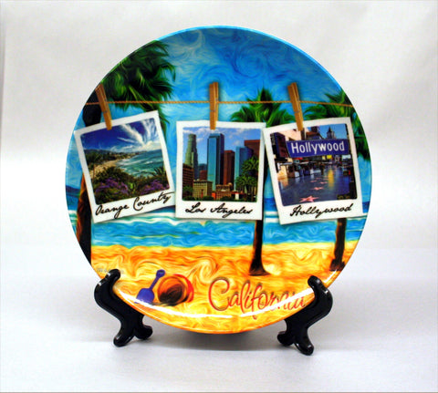 California Beach Souvenir Plate