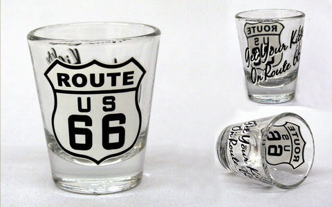 Get Your Kicks On Route 66 Shotglass