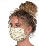 Re-usable Washable Designer Fabric Women's Face Covering Mask, Designer Floral Patterns, 3 Pack Gallery Image