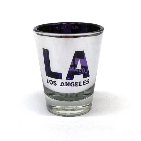 LA Los Angeles Metallic Shot Glass