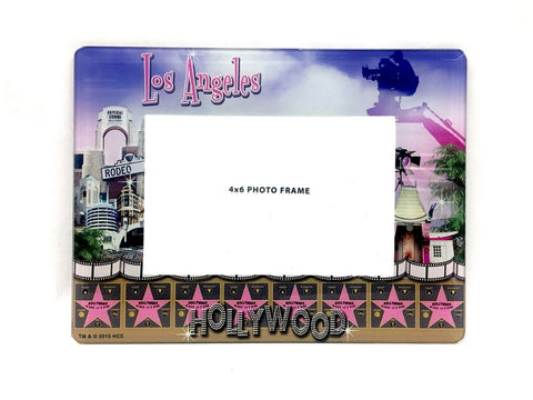 Hollywood and Los Angeles purple Walk Of Fame Glass Frame