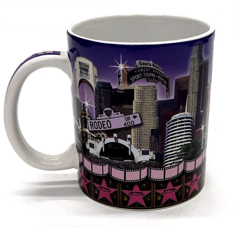 Hollywood and Los Angeles purple Walk Of Fame Coffee Mug
