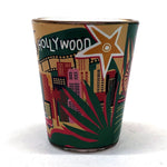 Hand drawing of Los Angeles Shot Glass
