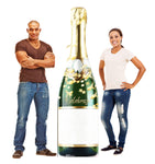 Blank Champagne Bottle Life-size Cardboard Cutout #5094