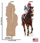 Horse and Jockey Life-size Cardboard Cutout #5169