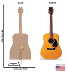 Acoustic Guitar Life-size Cardboard Cutout #5182