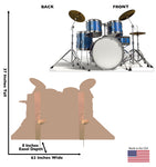Drum Set Life-size Cardboard Cutout #5205