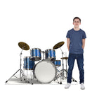 Drum Set Life-size Cardboard Cutout #5205