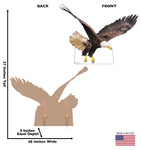 Flying Bald Eagle Life-size Cardboard Cutout #5211