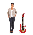 Red Electric Guitar Life-size Cardboard Cutout #5240