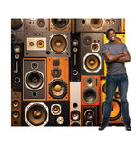 Retro Speakers Backdrop Life-size Cardboard Cutout #5246 Gallery Image