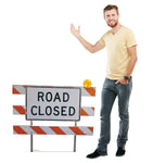 Road Closed Sign Life-size Cardboard Cutout #5247