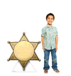 Sheriff Badge Life-size Cardboard Cutout #5257
