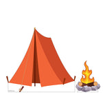 Tent and Campfire Life-size Cardboard Cutout #5263 Gallery Image