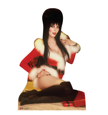 Elvira Christmas Sitting Life-size Cardboard Cutout #5287