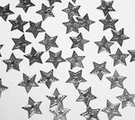 Embossed Stars Confetti - Silver