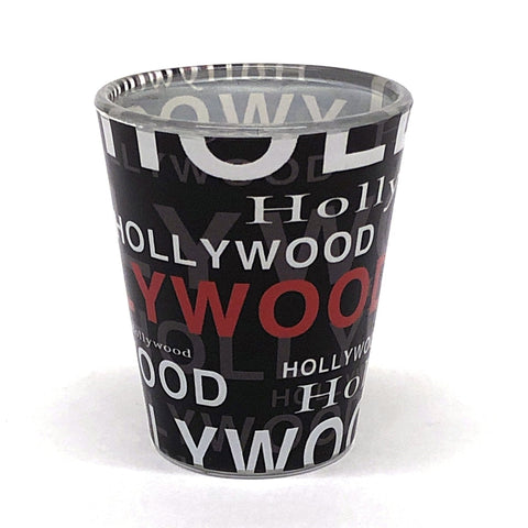 Hollywood Collage Shotglass - Black