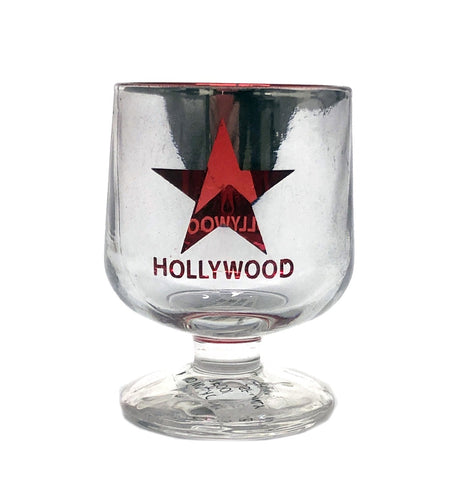 Chrome Hollywood Withe Red Star Shot Glass