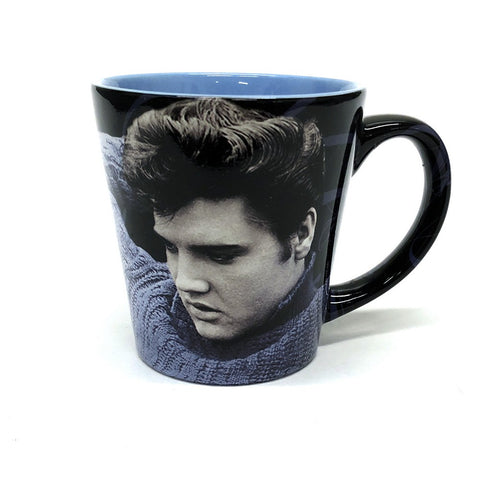 Elvis Presley Blue Sweater Ceramic Latte Mug