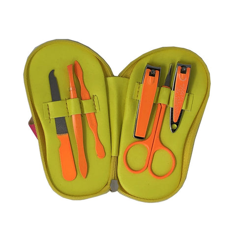 Neon yellow Flip Flop Manicure Sets