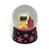 Hollywood clapboard with pink stars Snow Globe Gallery Image