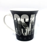 Los Angeles black & white Latte Mug Gallery Image